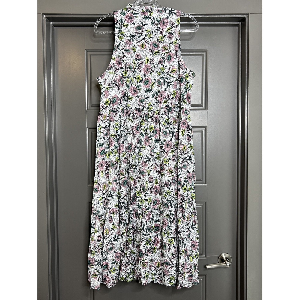 Torrid Dress Women Plus Size 2 Midi Wash Gauze Tiered Floral Multicolor 40261097 - Picture 3 of 16
